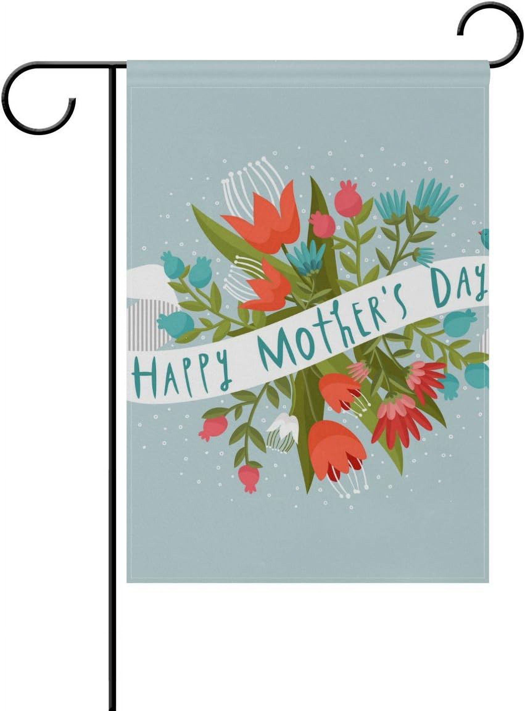 GZHJMY Cooper Girl Happy Mother's Day Floral Flowers Garden Flag Yard ...