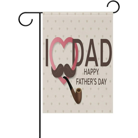 GZHJMY Cooper Girl Vintgae Retro Love Dad Father's Day Garden Flag Yard Banner Polyester for Home Flower Pot Outdoor Decor 28X40 Inch Yard Flags