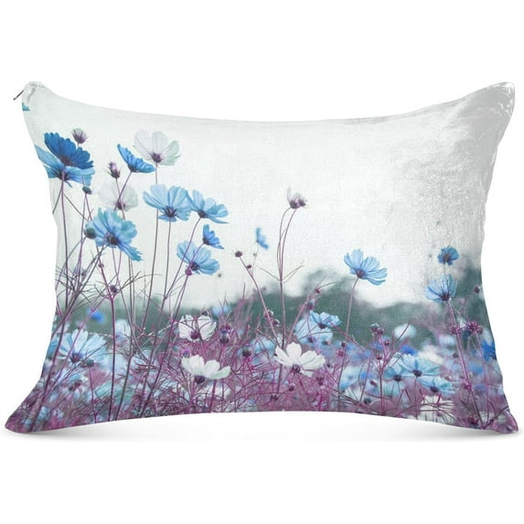GZHJMY Cosmos Flowers Pillowcases, Soft and Cozy Decorative Pillow Cases with Hidden Zipper for Bedroom, Sofa, Couch, Standard Size 20x26 Inches（577）