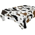 thumbnail image 1 of GZHJMY Cow Tablecloth, Rectangle Waterproof Washable Polyester Table Cover for Picnic Dinner Holiday Party Decor, 60 x 60 Inch, 1 of 7