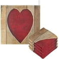 thumbnail image 1 of GZHJMY Curbs Baby Washcloth Love Valentines Heart, Wooden Frame Board Burp Cloths Face Towel Cotton Soft Absorbent Wash Wipe Towels for Newborn Infant Baby, 5 Pack, 1 of 7