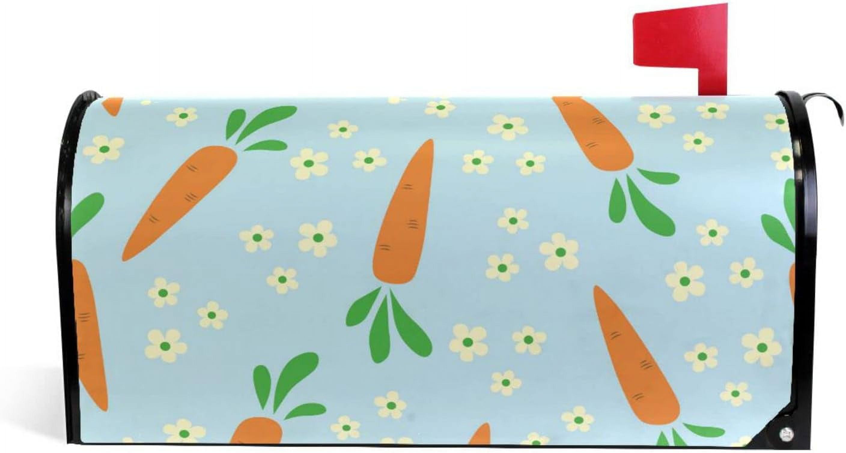 ALAZA WOOR Magnetic Mailbox Cover | Cows & Flowers Design, Oversized 25.5 X 20.8 Inches - View #2