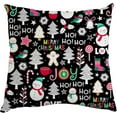 thumbnail image 1 of GZHJMY Cute Cartoon Christmas Throw Pillow Cases Pillow Covers Cushion Cases 1 Pack with Zipper for Sofa Couch Bedroom Christmas Winter Holiday 20x20 Inch Home Decor, 1 of 6