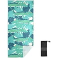 thumbnail image 1 of GZHJMY Cute Cartoon Crocodile Beach Towel Super Soft Microfiber Sand Free Beach Towels, Oversized Camping Pool Towel, Lightweight, Breathable & Quick Dry Towels, 31x71in Bath Towels, 1 of 7