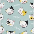 thumbnail image 1 of GZHJMY Set of 1 Cute Colorful Cat Satin Napkin Square 20 Inches Table Napkins Soft Smooth Decorative Napkins for Wedding Banquet Party Decoration, 1 of 6