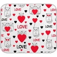 thumbnail image 1 of GZHJMY Cute Cats With Hearts Love Valentine's Day Absorbent Dish Drying Mat Microfiber Kitchen Countertop Table Protector Multi-Purpose Counter Rack Sink Drainer Pad (16 x 18 Inches), 1 of 6