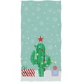 thumbnail image 1 of GZHJMY Cute Christmas Cactus with Colors Light Presents Snowflake Soft Highly Absorbent Guest Hand Towel for Bathroom, Hotel, Gym and Spa (16 x 30 Inches), 1 of 4