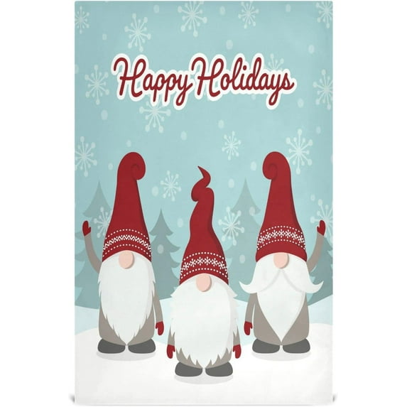 GZHJMY Cute Christmas Dwarf Kitchen Dish Towels 1 Piece,Absorbent Soft Dishcloths Towels Reusable Hand Towels Quick Drying Cleaning Cloth, Tea Towels,18" x 28" Washcloths Decorative Towels