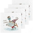 thumbnail image 1 of GZHJMY Cute Christmas Gnome with Gifts Washcloth Set of 4 Pcs 100% Cotton Small Face Towel, 12 x 12 inch Washcloths, 1 of 7