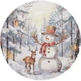 thumbnail image 1 of GZHJMY Cute Christmas Snowman Placemats Set of 4 Non-Slip Heat Resistant Dining Table Place Mats Washable Kitchen PVC Weave Table Mats Table Mat, 1 of 7