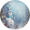 thumbnail image 1 of GZHJMY Cute Christmas Snowman Placemats Set of 6 Non-Slip Heat Resistant Dining Table Place Mats Washable Kitchen PVC Weave Table Mats Table Mat, 1 of 7