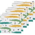thumbnail image 1 of GZHJMY Cute Crocodile Pattern Wash Cloths 6 Pcs Small Cotton Wash Towels for Kitchen Bathroom, 1 of 5