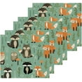 thumbnail image 1 of GZHJMY Cute Fox Animal Cotton Washcloths Set of 6, 12"x12" Super Soft Absorbent Wash Cloths Bathroom Face Cloths Fingertip Towels for Gym Hotel and Spa, 1 of 7