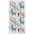 thumbnail image 1 of GZHJMY Cute Fresh Llama Cactus Creative Pattern Soft Absorbent Large Hand Towels Multipurpose for Bathroom, Hotel, Gym and Spa (16" x 30",Floral), 1 of 4