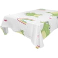 thumbnail image 1 of GZHJMY Cute Frog Tablecloth, Rectangle Waterproof Washable Polyester Table Cover for Picnic Dinner Holiday Party Decor, 54 x 72 Inch, 1 of 7