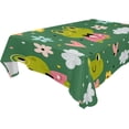 thumbnail image 1 of GZHJMY Cute Frog Tablecloth, Rectangle Waterproof Washable Polyester Table Cover for Picnic Dinner Holiday Party Decor, 60 x 120 Inch, 1 of 7