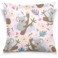 thumbnail image 1 of GZHJMY Cute Koala Pillow Cover 16 x 16 Inch, Soft Decorative Cushion Case Square Throw Pillow Cover for Sofa Living Room Couch Home Decor, 1 of 7