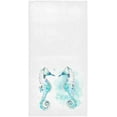 thumbnail image 1 of GZHJMY Cute Love Seahorse Soft Highly Absorbent Guest Large Home Decorative Hand Towels Multipurpose for Bathroom, Hotel, Gym and Spa (16 x 30 Inches,White), 1 of 4