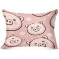 thumbnail image 1 of GZHJMY Cute Pigs Pillowcase Standard Size, Super Soft Pillow Shams Covers, Plush Cozy Pillow Cases with Zipper, 20" X 26"（87）, 1 of 6