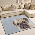 thumbnail image 1 of GZHJMY Cute Pug Puppy Dog Area Rug Living Room Rugs - 5'3" x4 Abstract Large Soft Indoor Washable Rug Low Pile Carpet for Bedroom Dining Room Office Carpet Runner, 1 of 6