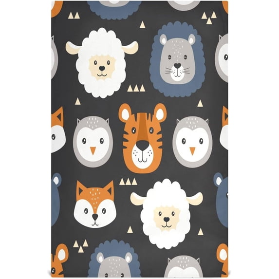GZHJMY Cute Sheep Kitchen Dish Towel 4 Pack, Soft Absorbent Dishcloths Reusable Hand Towel Washable Tea Towels for Home Kitchen Bar Table Decor, 28 x 18 Inch Washcloths Decorative Towels