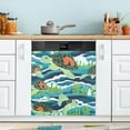 thumbnail image 1 of GZHJMY Cute Turtle Dishwasher Magnet Cover Dishwasher Front Door Cover Magnet Sticker, Trimmable Refrigerator Dishwasher Magnetic Decals Kitchen Appliance 23 x 26 Inches Home Decor, 1 of 6