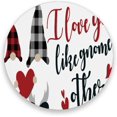 thumbnail image 1 of GZHJMY Cute Valentine's Day Gnome Elf Drink Coasters 1PCS,Absorbent Coaster,Marble Style Ceramic Bar Coaster for Tabletop Protection,Suitable for Kinds of Cups, 1 of 6