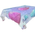 thumbnail image 1 of GZHJMY Cute Whale Rectangle Tablecloth, Waterproof Stain Wrinkle Resistant Washable Polyester Table Cover for Picnic Dinner Holiday Kitchen Party Decor, 60 x 120 in Home Decor, 1 of 7