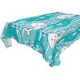 thumbnail image 1 of GZHJMY Cute Whale Square Tablecloth, Waterproof Stain Wrinkle Resistant Washable Polyester Table Cover for Picnic Dinner Holiday Kitchen Party Decor, 54 x 54 in Home Decor, 1 of 7