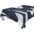 thumbnail image 1 of GZHJMY Cute Whale Square Tablecloth, Waterproof Stain Wrinkle Resistant Washable Polyester Table Cover for Picnic Dinner Holiday Kitchen Party Decor, 54 x 54 in Home Decor, 1 of 7