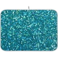 thumbnail image 1 of GZHJMY Cyan Glitter Texture Dish Drying Mat for Kitchen Counter,Super Quick Absorbent Composite Sponge Dish Drying Pad,Heat Resistant Non-Slip Rack Tableware Mat (18x24Inch)for Dishes Coffee Machine, 1 of 7