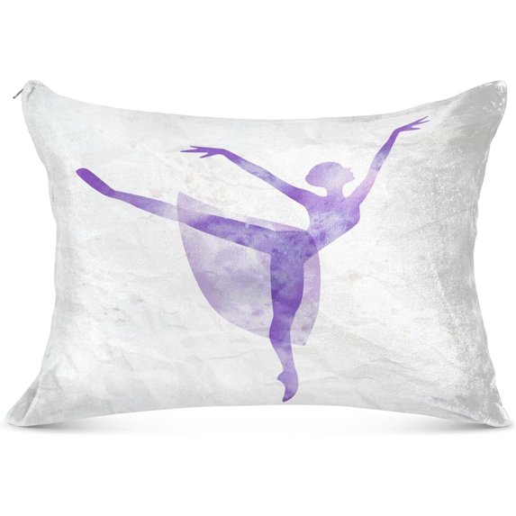 GZHJMY Dancing Girl Pillowcases, Super Soft and Cozy Luxury Fuzzy Flannel Pillow Cases with Zipper, Standard Size 20x26 Inches(462)