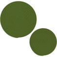thumbnail image 1 of GZHJMY Dark Green Trivets for Hot Pots and Pans and Pot Holders 2PCS – Cotton Rope Round Mats, for Kitchens, Coasters, Placemats for Kitchen Pans Bowl Teapot, 1 of 7