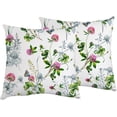 thumbnail image 1 of GZHJMY Decorative Throw Pillow Covers Set of 2, Flowers Meadow Grass Soft Pillow Cases, Square Cushion Cases Pillowcases for Sofa Bed Couch Car Home 20"x20" Home Decor, 1 of 5