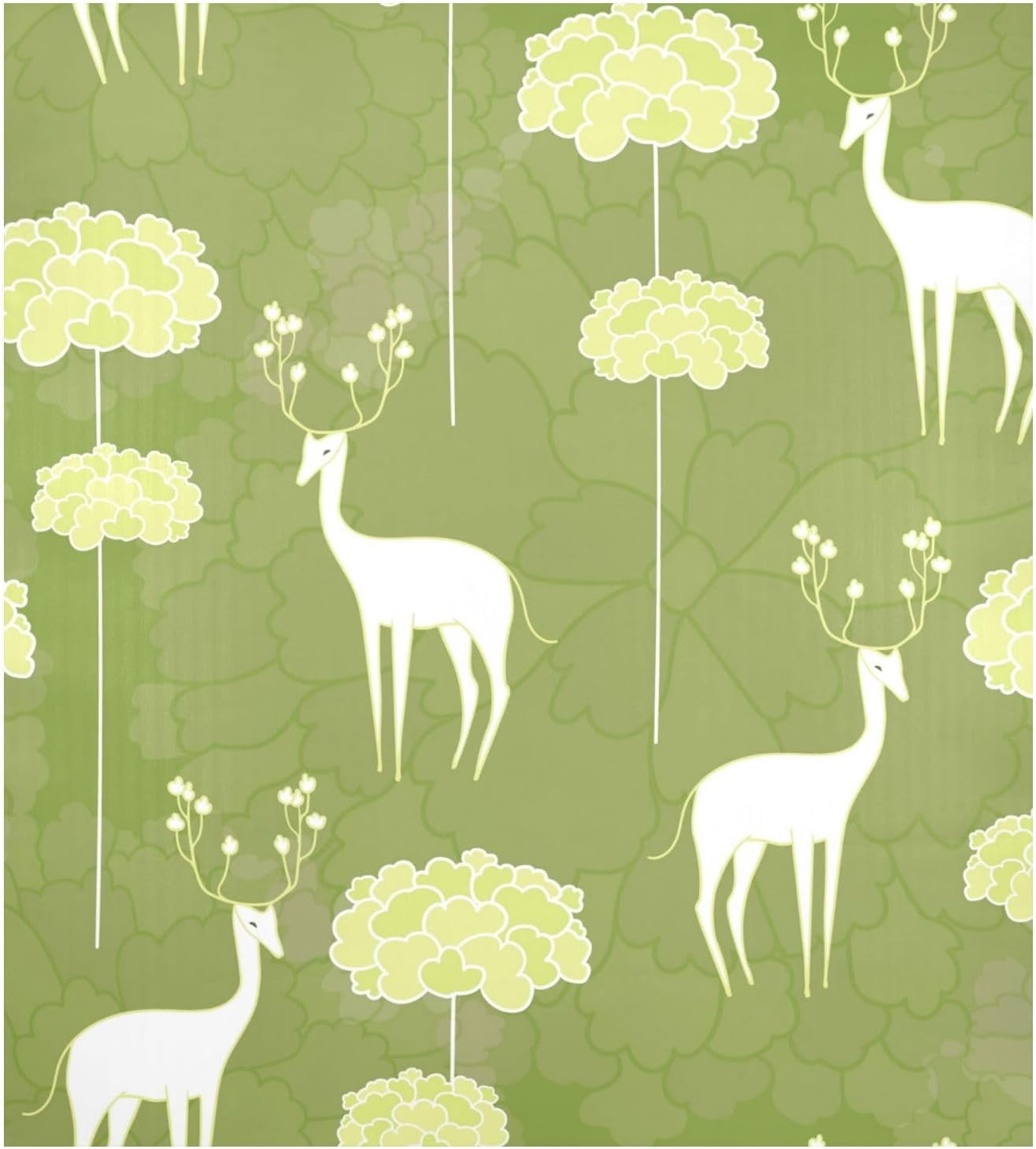 GZHJMY Deer Dishwasher Cover, Kitchen Fridge Door Panel
