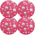 thumbnail image 1 of GZHJMY Delicious Cakes and Love Hearts Placemats 4Pcs,Holidays PVC Weave Place Mats Table Mats Non-Slip Easy to Clean for Home Kitchen BBQ Party Table Decor,15.4", 1 of 6