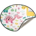 thumbnail image 1 of GZHJMY Dinosaur Christmas Tree Mat, Round Christmas Tree Stand Mat Decoration for Holiday Party Home Christmas Day Ornaments Floor Door, 28.3", 1 of 6