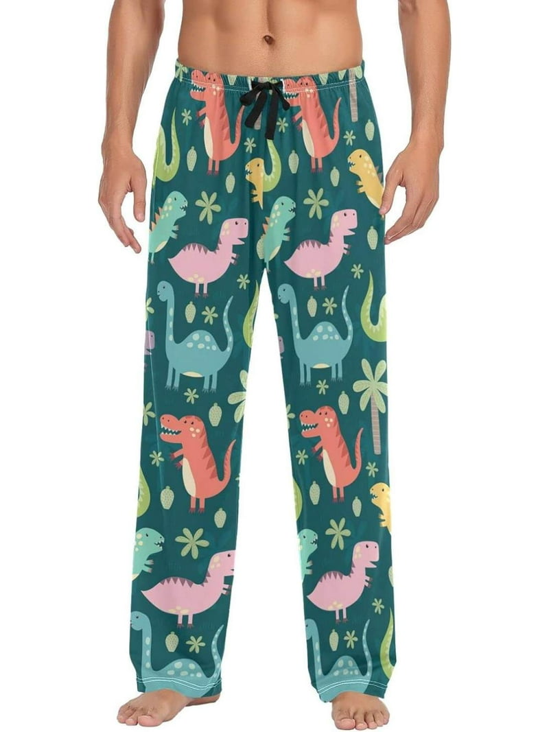 GZHJMY Dinosaur Pajama Pants for Men, Lounge Pants Lightweight Men