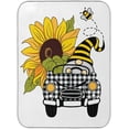 thumbnail image 1 of GZHJMY Dish Drying Mat Sunflower Bee Gnome Truck Microfiber Absorbent Drying Pad Heat Resistant Kitchen Island Protector Stovetop Cover 18" × 24" Festive Gift, 1 of 6