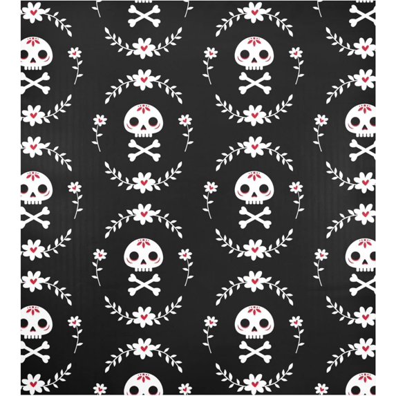 GZHJMY Dishwasher Magnet Cover Floral Sugar Skull Front Dishwasher Cover Magnetic Home Cabinet Decals Appliances Stickers Refrigerator Decorative Cover 23" x 26"