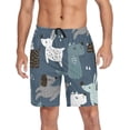 thumbnail image 1 of GZHJMY Dog Pajama Pants Short for Men, Lounge Pants Lightweight Men Pajama Bottoms with Drawstring Pockets, Christmas New Year Birthday Gifts, X-Large, 1 of 7