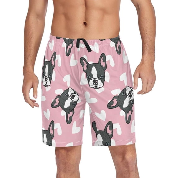 GZHJMY Dog Pajama Pants Short for Men, Lounge Pants Lightweight Men Pajama Bottoms with Drawstring Pockets, Christmas New Year Birthday Gifts, XX-Large