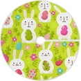 thumbnail image 1 of GZHJMY Easter Bunny Christmas Tree Skirt 36", Easter Tree Skirt Double Layers Polyester Easter Tree Skirt for Easter Holiday Party Decoration, 1 of 6