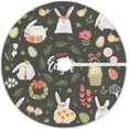 thumbnail image 1 of GZHJMY Easter Bunny Christmas Tree Skirt 36", Easter Tree Skirt Double Layers Polyester Easter Tree Skirt for Easter Holiday Party Decoration, 1 of 6