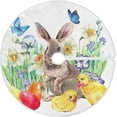 thumbnail image 1 of GZHJMY Easter Bunny Christmas Tree Skirt Home Decoration Large Round Christmas Tree Skirt for Holiday Party Home Christmas Day Ornaments, 35.4", 1 of 6