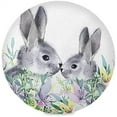 thumbnail image 1 of GZHJMY Easter Bunny Round Placemasts Set of 4, Non-Slip Heat Resistant Place Mats Washable Kitchen Dining Table Mats, 15.4", 1 of 5