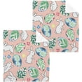 thumbnail image 1 of GZHJMY Easter Bunny Washcloths 2 Pack, Highly Absorbent Soft Cotton Baby Washcloths Fingertip Towels, 12 x 12 Inch, 1 of 7