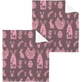 thumbnail image 1 of GZHJMY Easter Bunny Washcloths 2 Pack, Highly Absorbent Soft Cotton Baby Washcloths Fingertip Towels, 12 x 12 Inch, 1 of 7