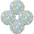 thumbnail image 1 of GZHJMY Easter Eggs Round Placemats Non-Slip Washable Heat Resistant Table Mats for Kitchen Dining Decor, 15.4"ch, 4pcs, 1 of 6