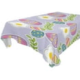thumbnail image 1 of GZHJMY Easter Eggs Tablecloth, Rectangle Waterproof Washable Polyester Table Cover for Picnic Dinner Holiday Party Decor, 54 x 54 Inch, 1 of 7